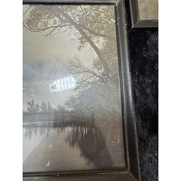 Vintage Framed Landscape Wall Art Set Of 2 With Black Frames - Picture 2 of 7